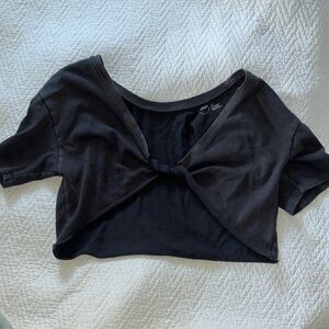 Aerie reversible twist cropped tee
